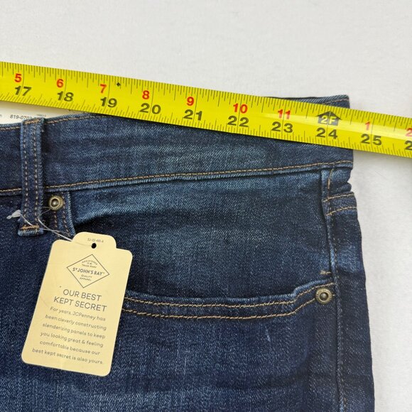 St Johns Bay Women's Stretch High-Rise Flare Jeans Plus Sz 24W Tummy Control NWT - Picture 7 of 12
